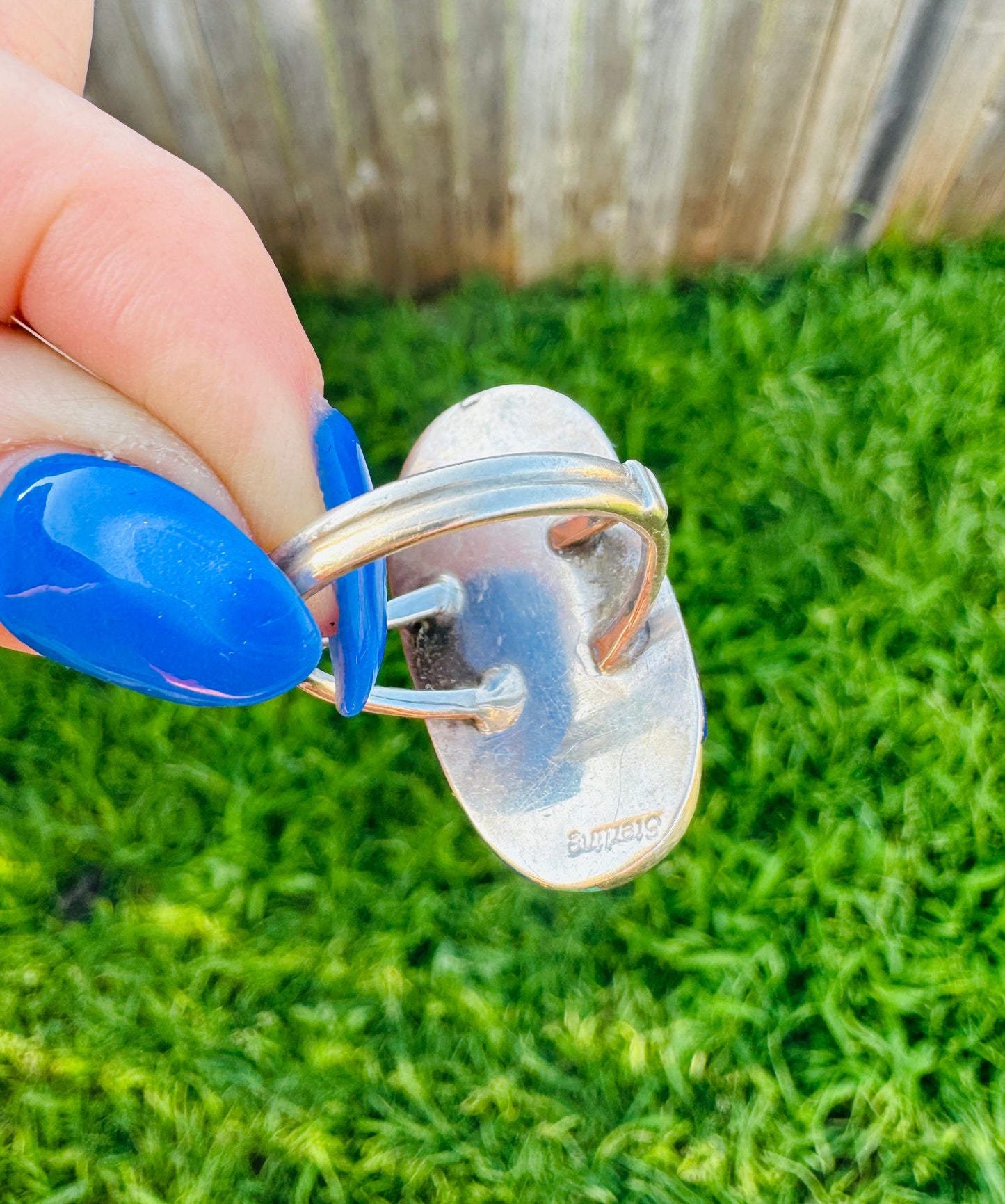 Vintage Sterling Silver Lapis Lazuli Ring
