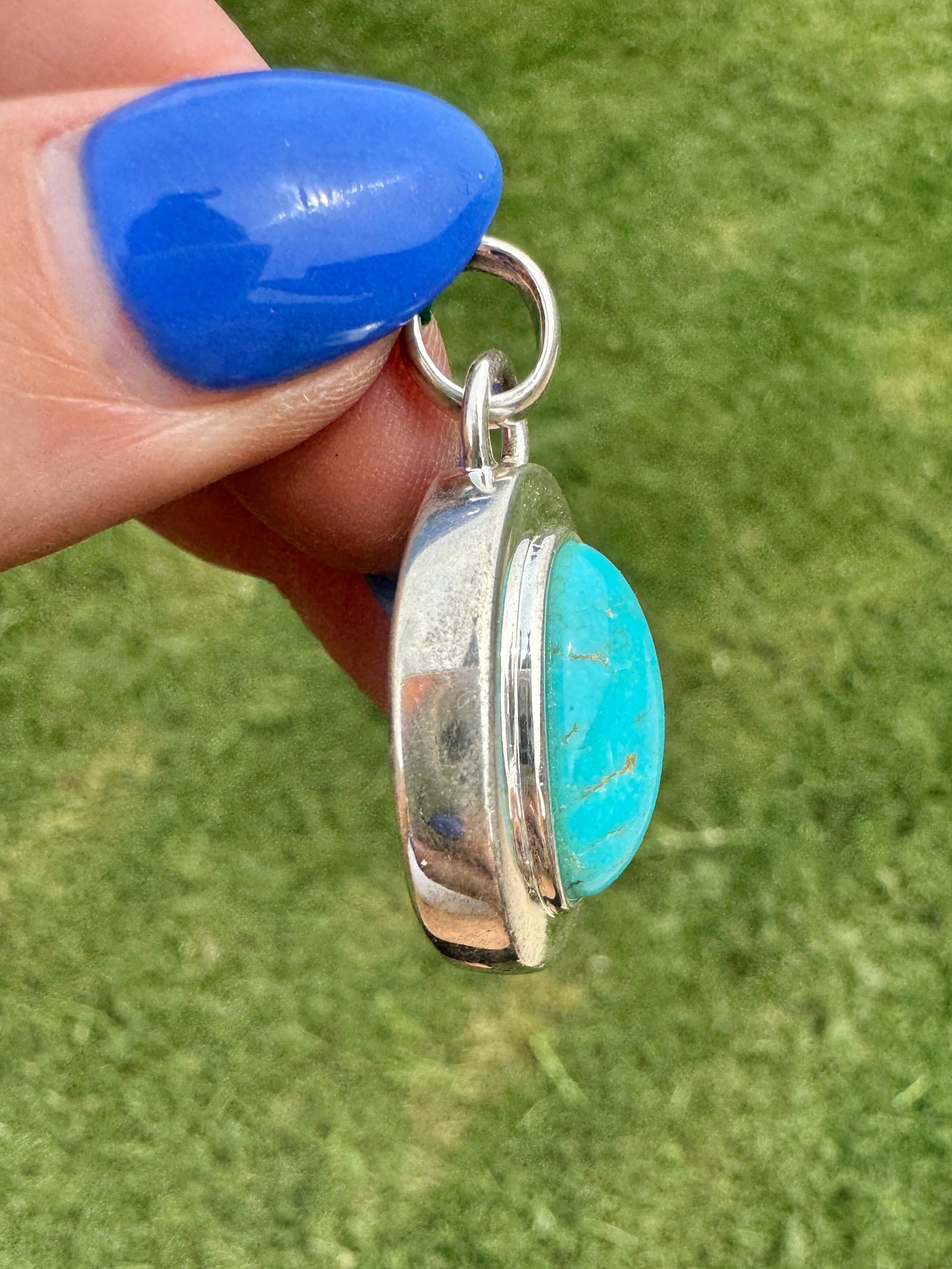 Sterling Silver Turquoise Pendant