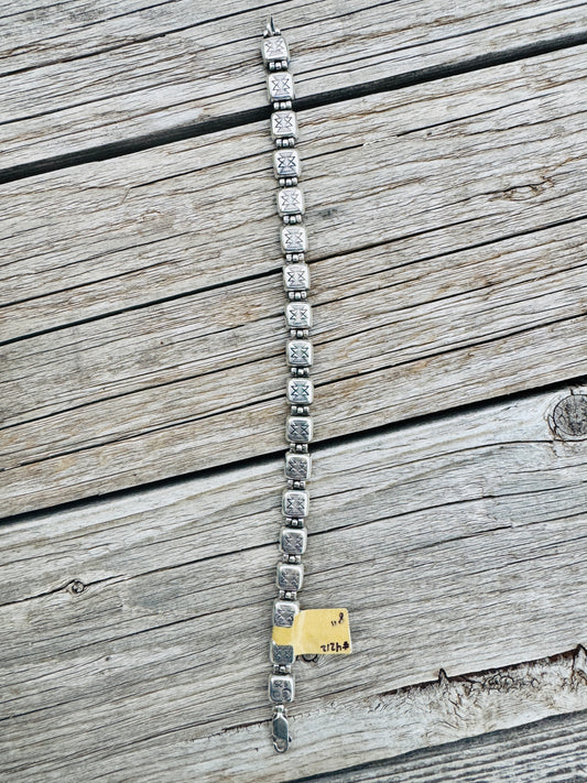 Sterling Silver Double Sided Blue Lapis Western Bracelet