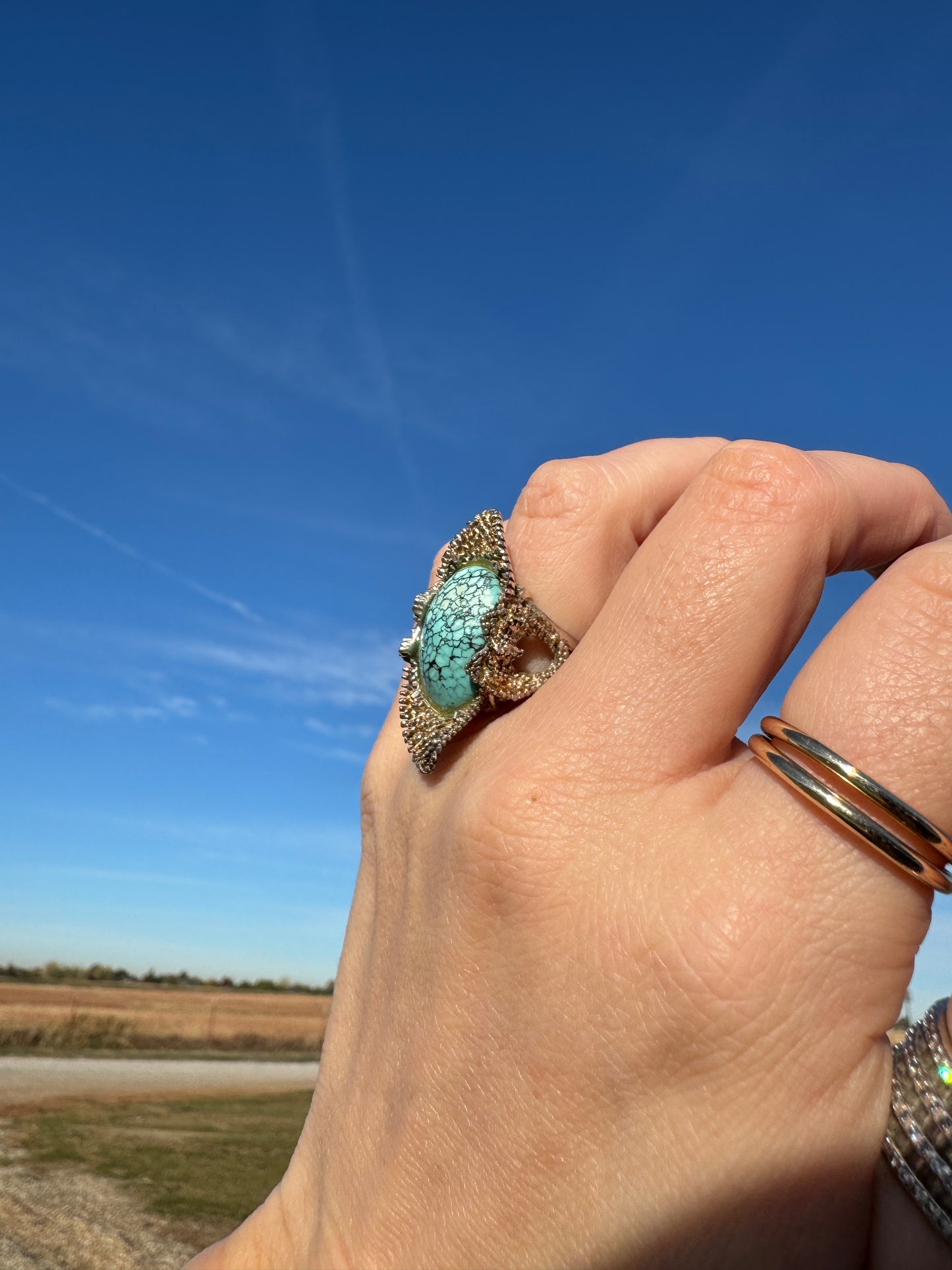 Sterling Vintage Turquoise Ring