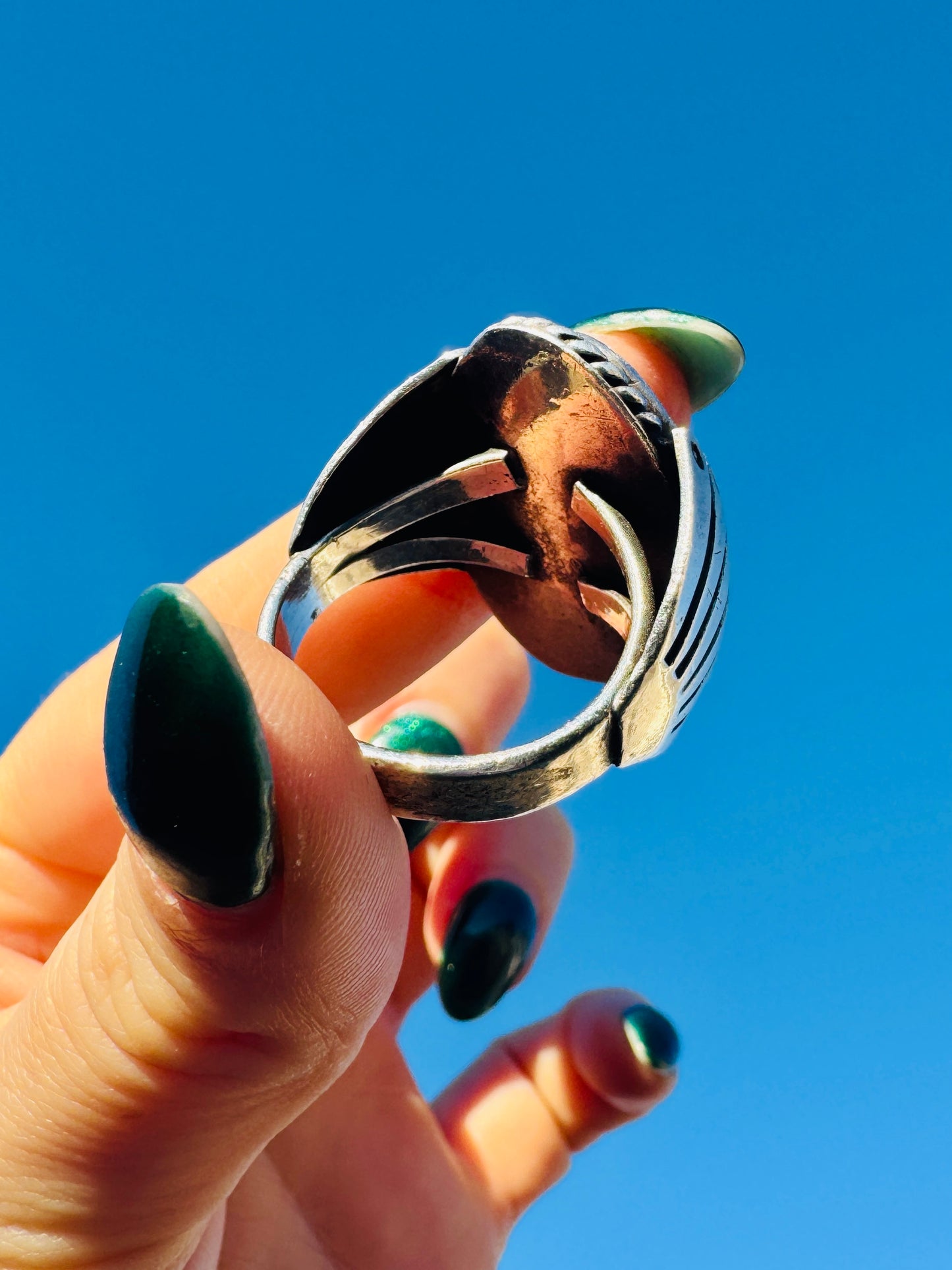 Vintage Sterling Silver Turquoise Ring