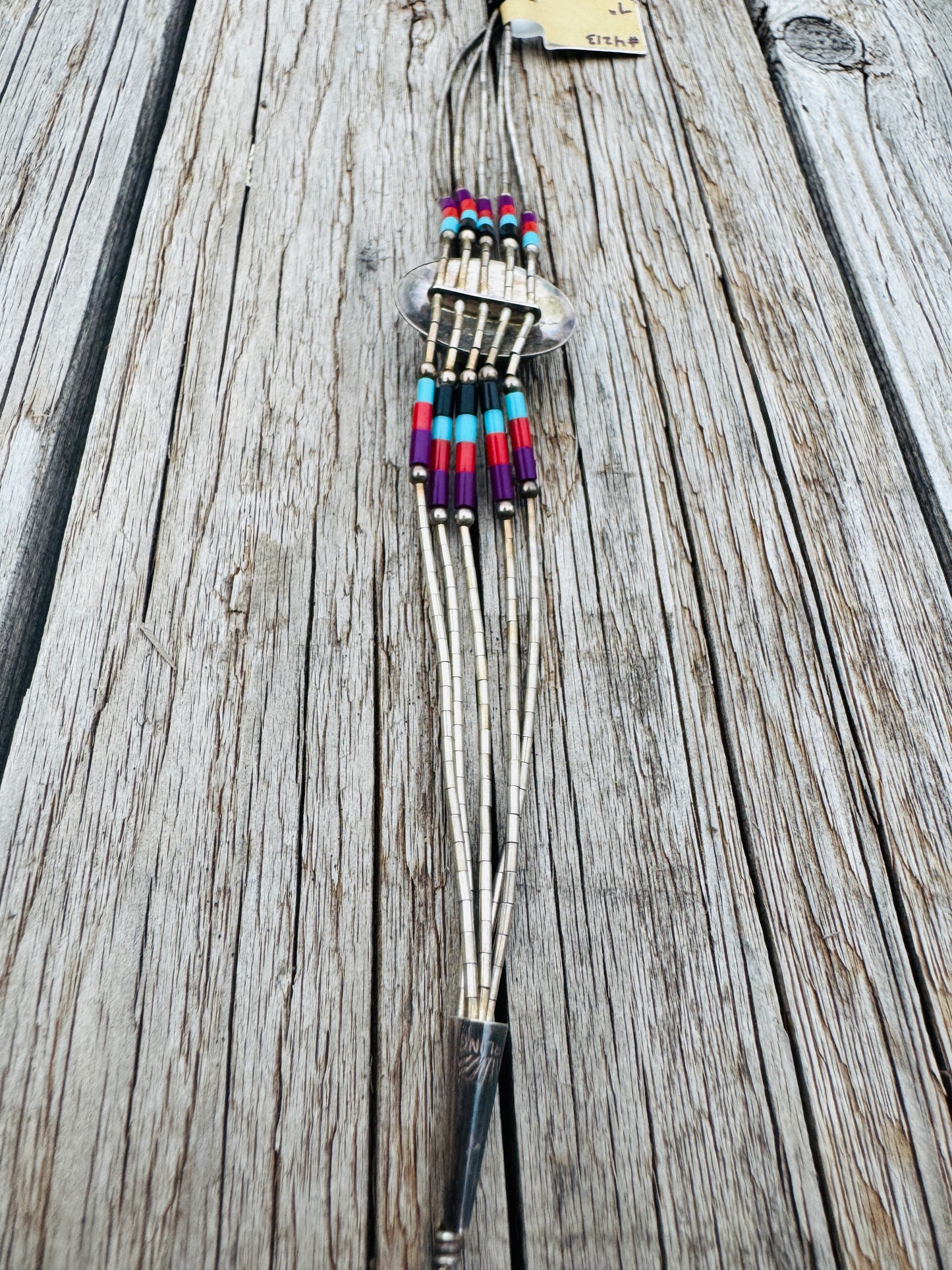 Native American Sterling Silver Multi-Stone Bracelet