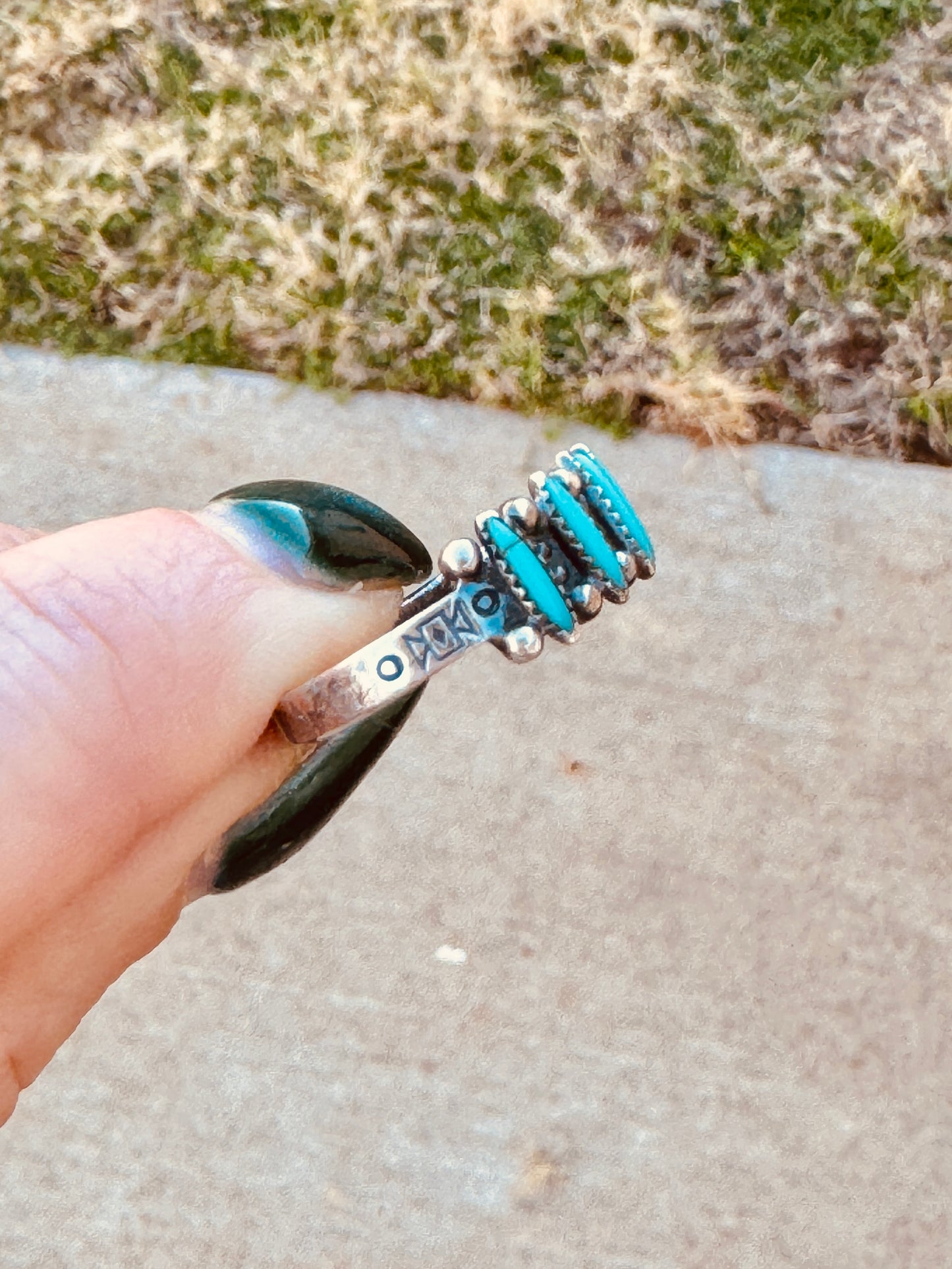 Sterling Silver Zuni Native Turquoise Ring