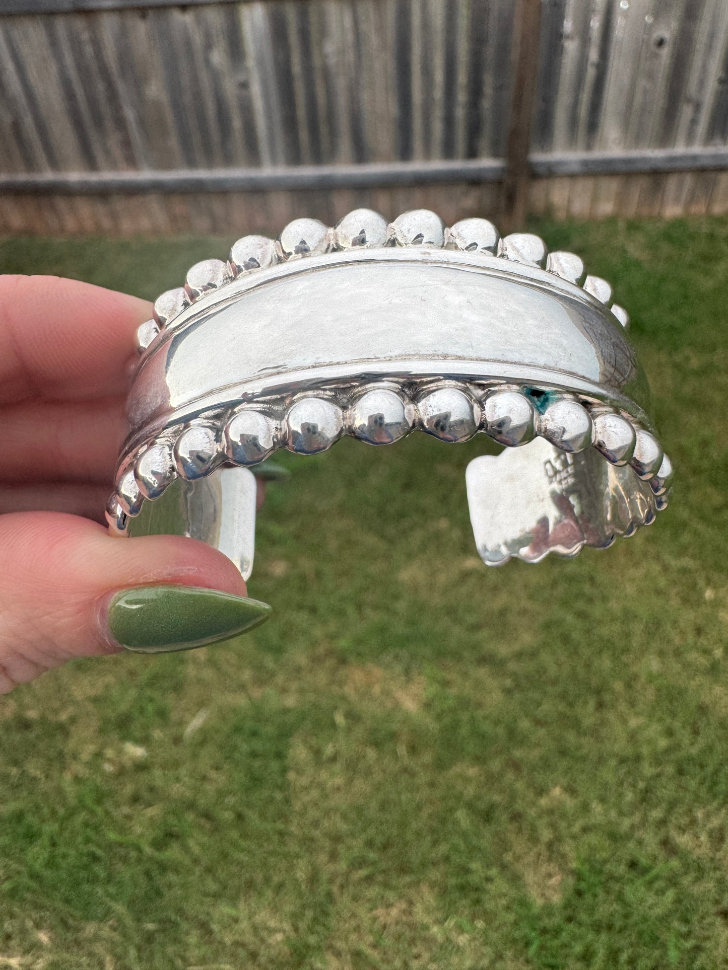 Sterling Silver Wide Cuff Bracelet