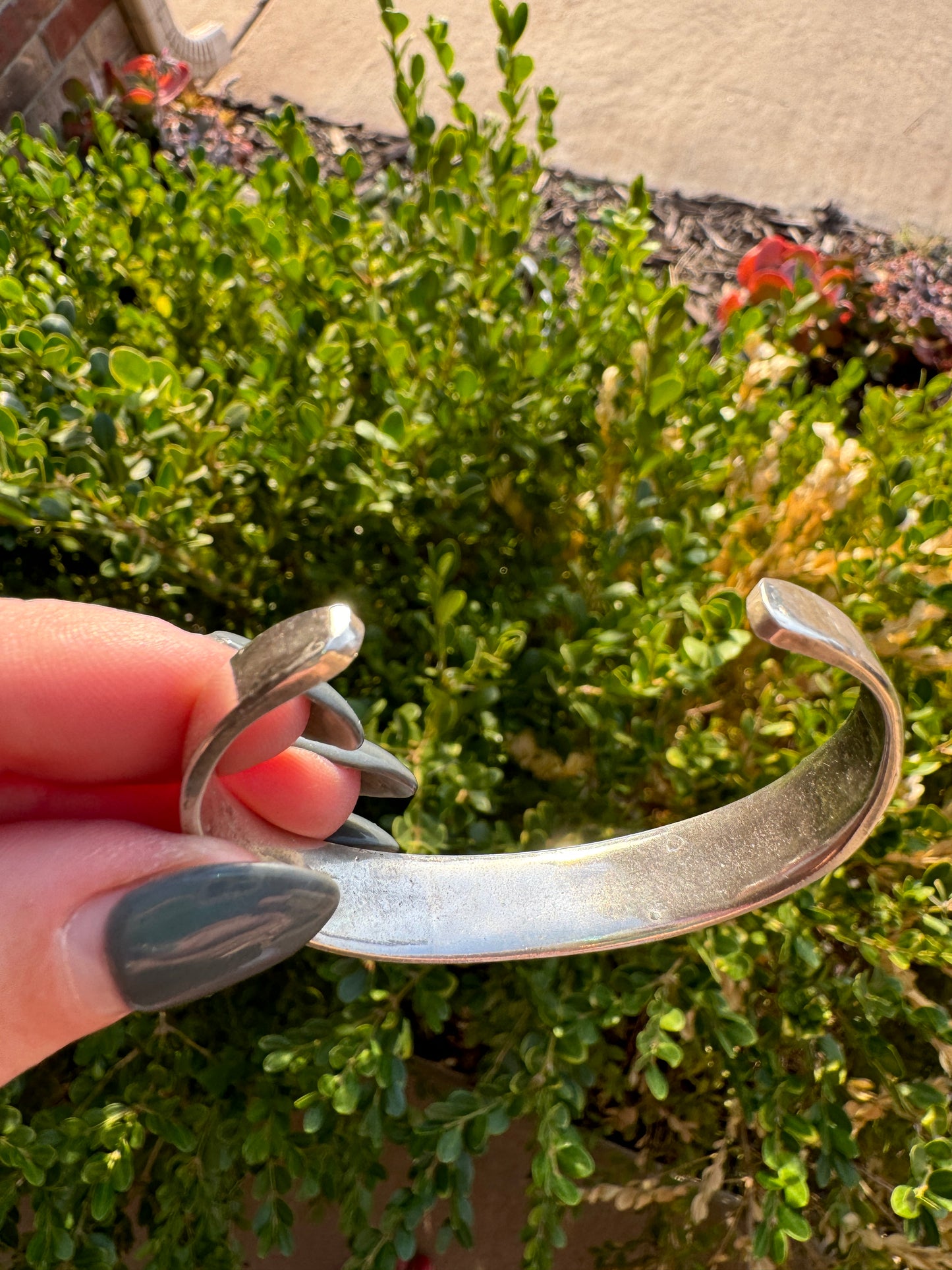 Vintage Sterling Silver Turquoise Cuff Bracelet
