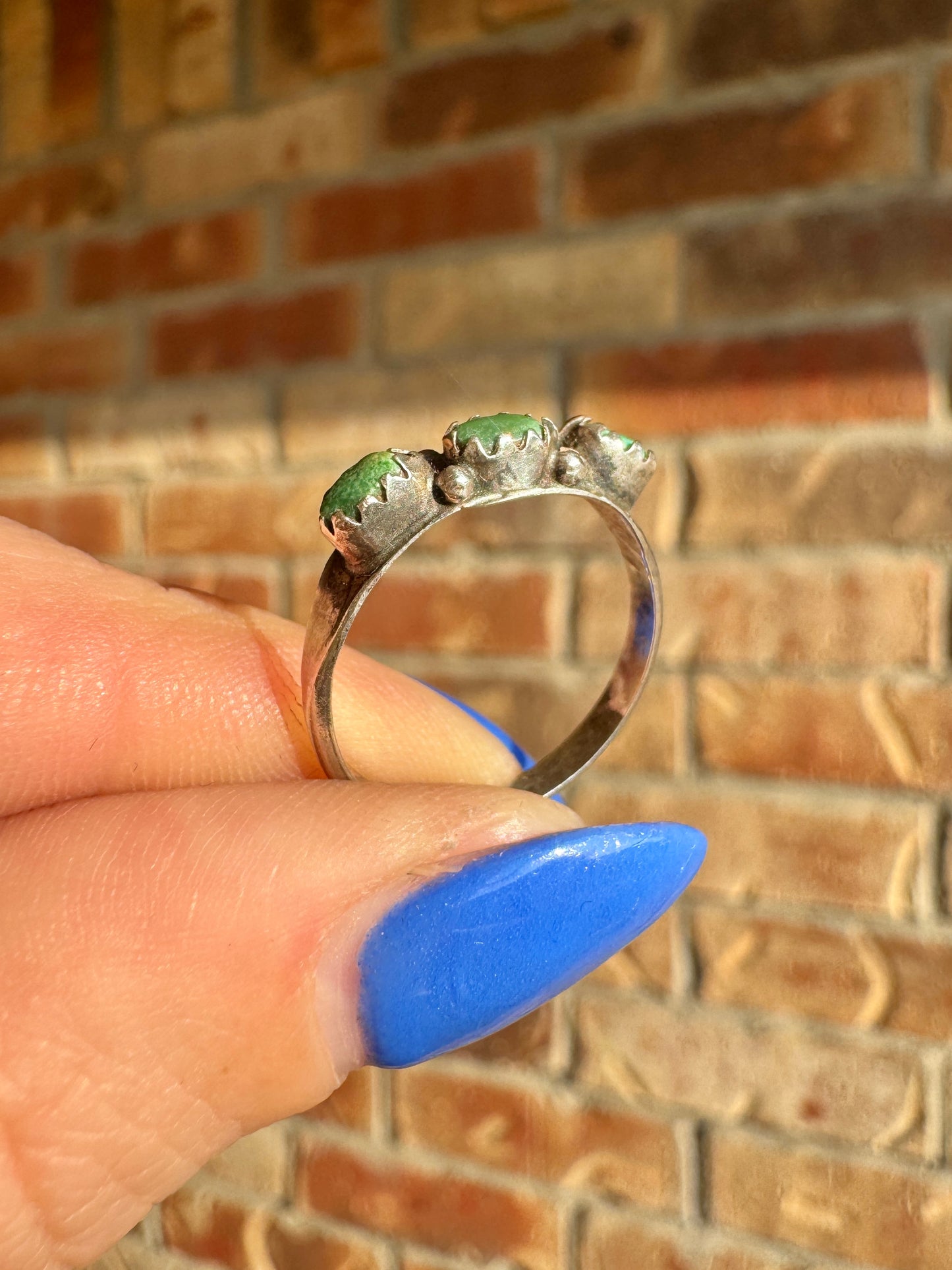 Vintage Sterling Silver Turquoise Ring