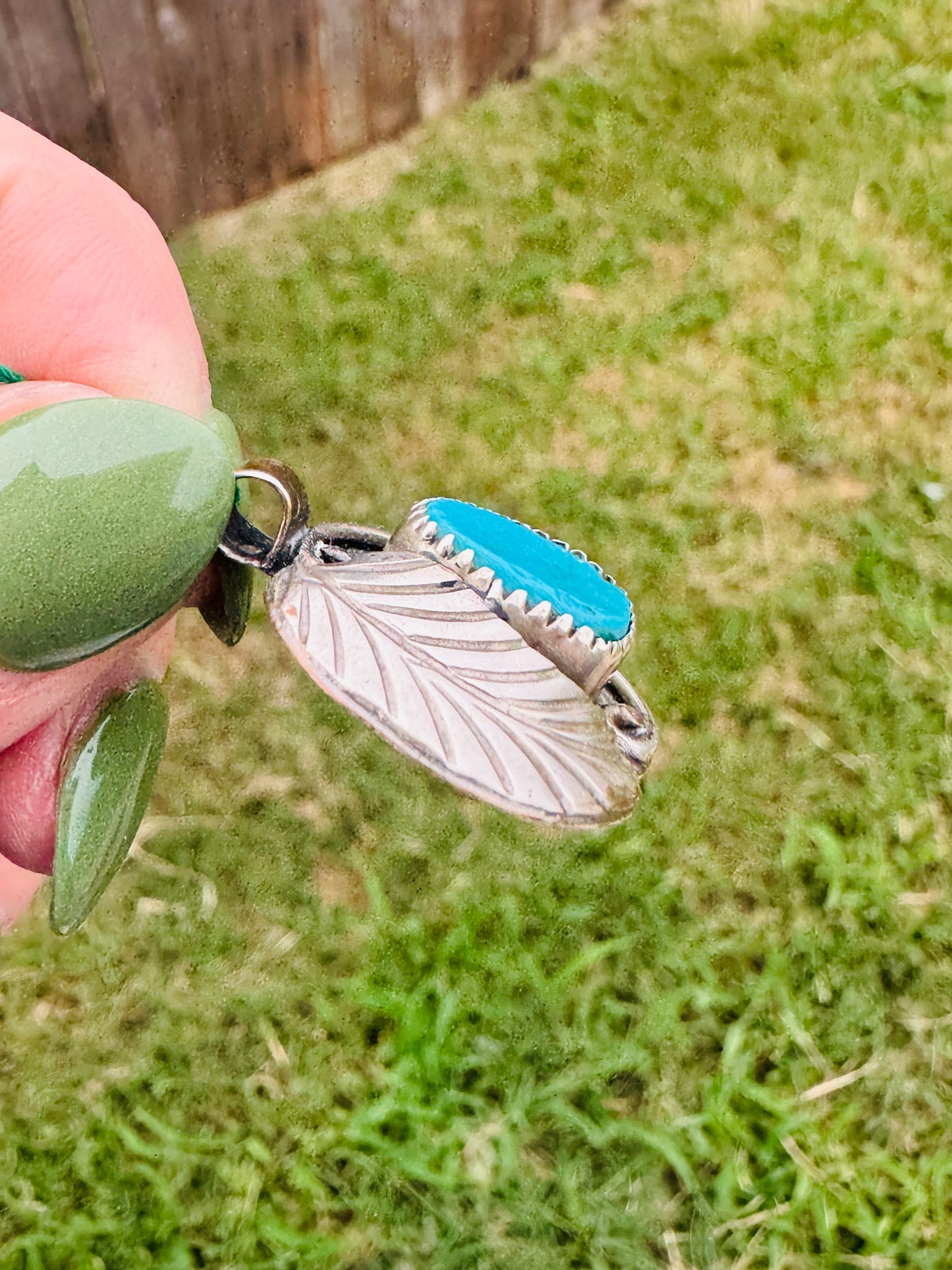 Sterling Silver Turquoise Pendant