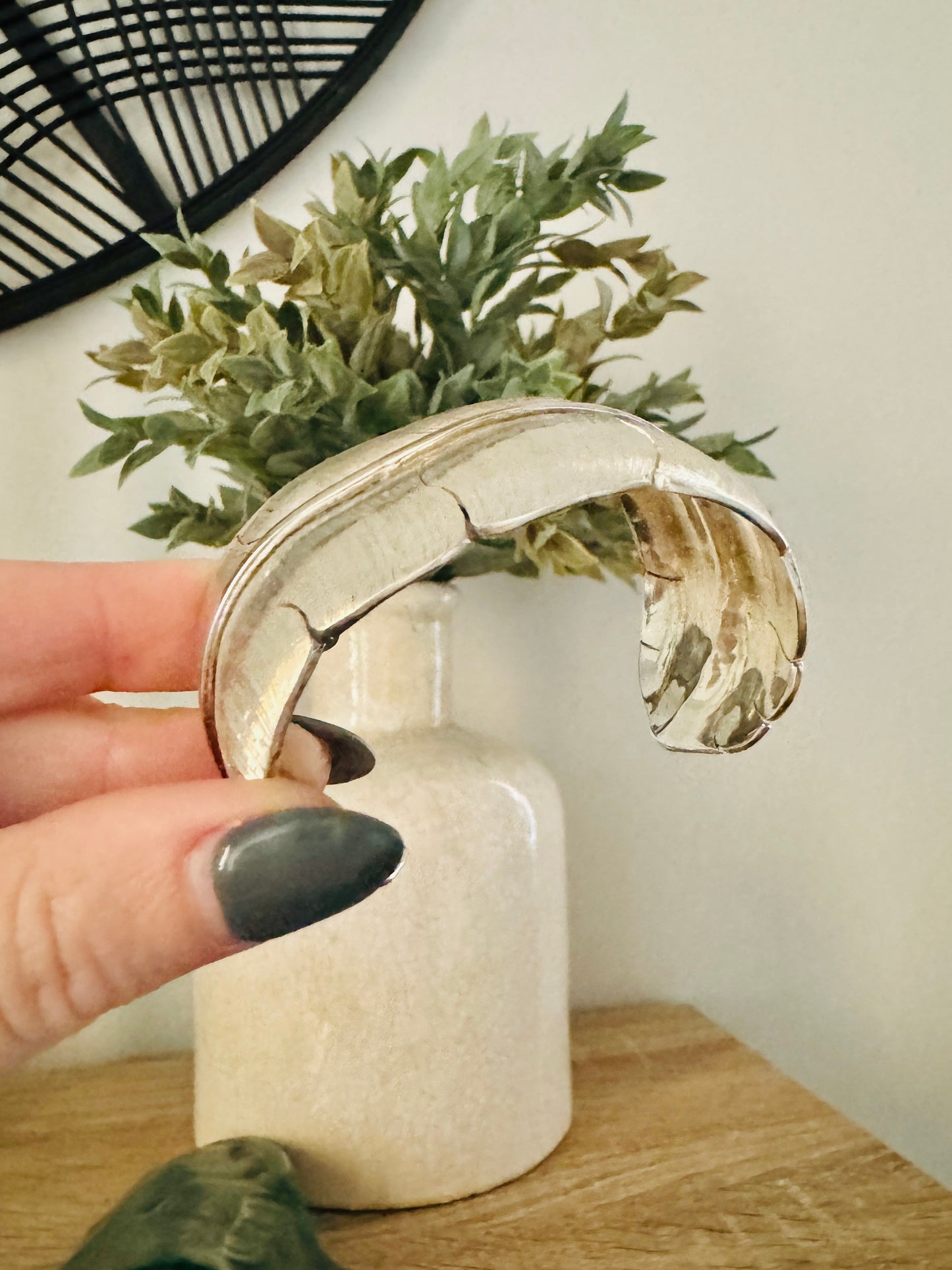 Sterling Silver Large Legacy Leaf Cuff Bracelet