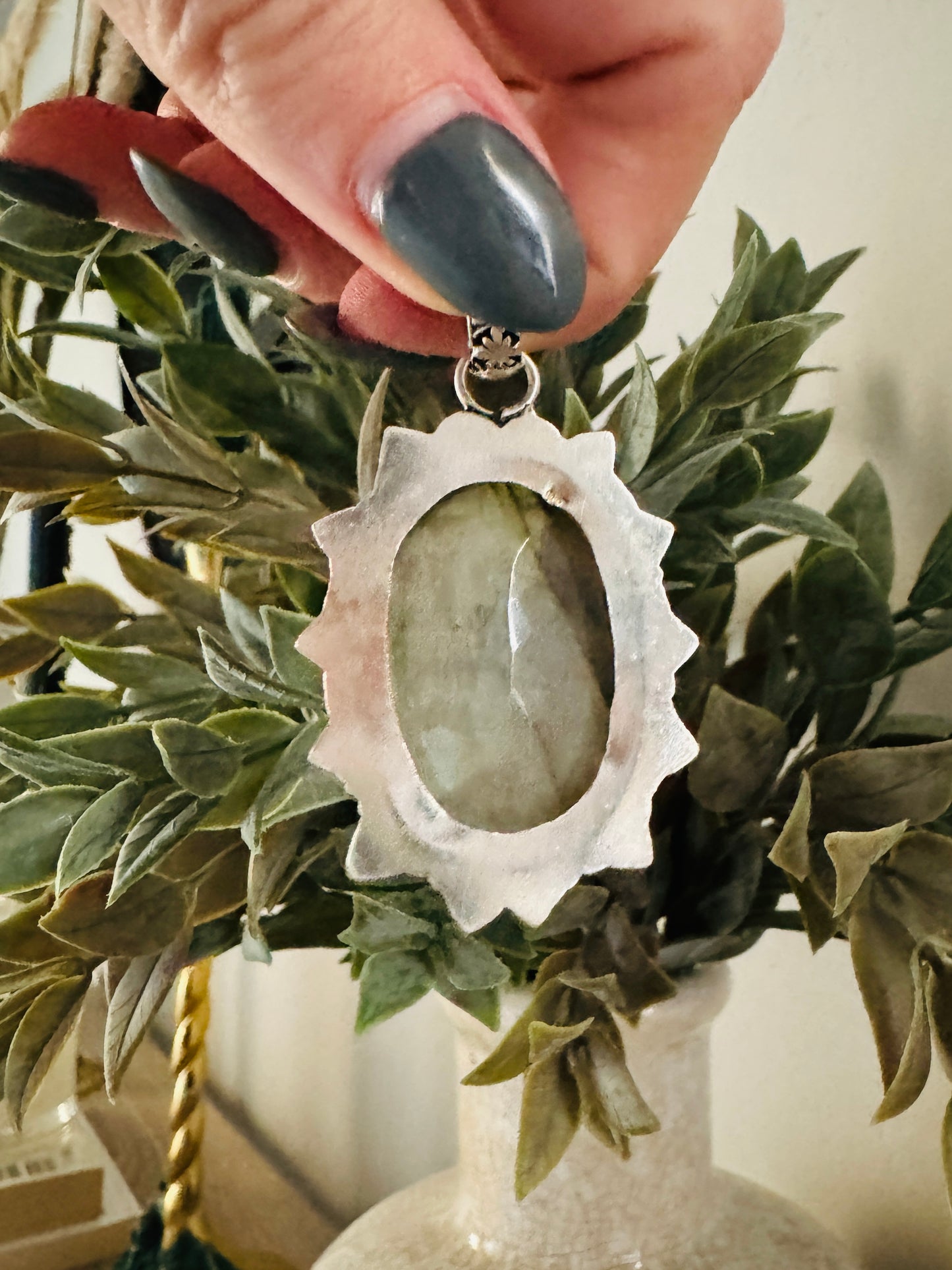 Beautiful Sterling Agate Pendant