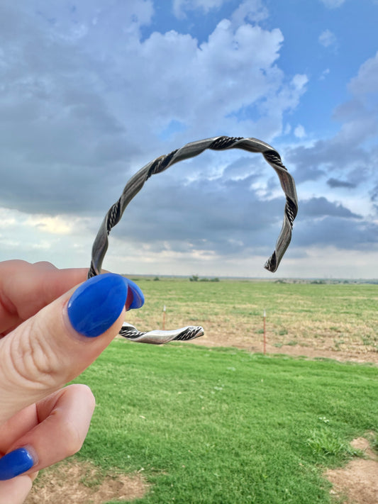 Sterling Silver Dainty Cuff Bracelet