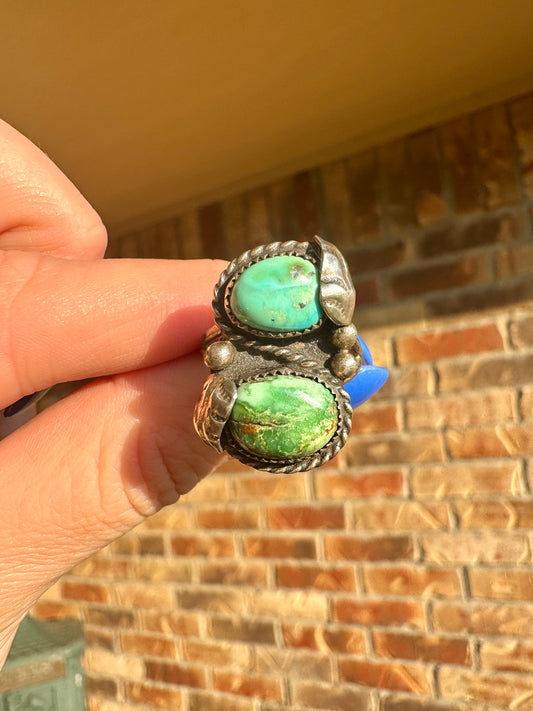 Vintage Sterling Silver Turquoise Ring