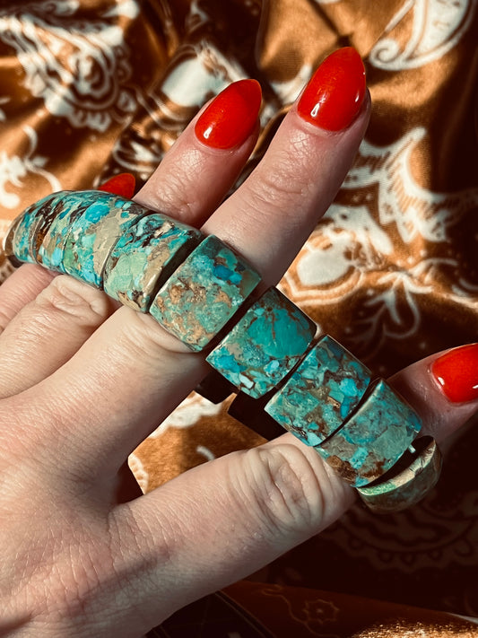 Natural Turquoise Stretch Bracelet