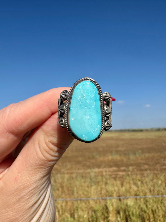 Vintage Sterling Silver Turquoise Ring