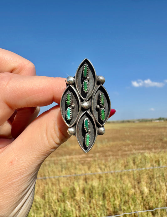 Vintage Native Zuni Turquoise Ring