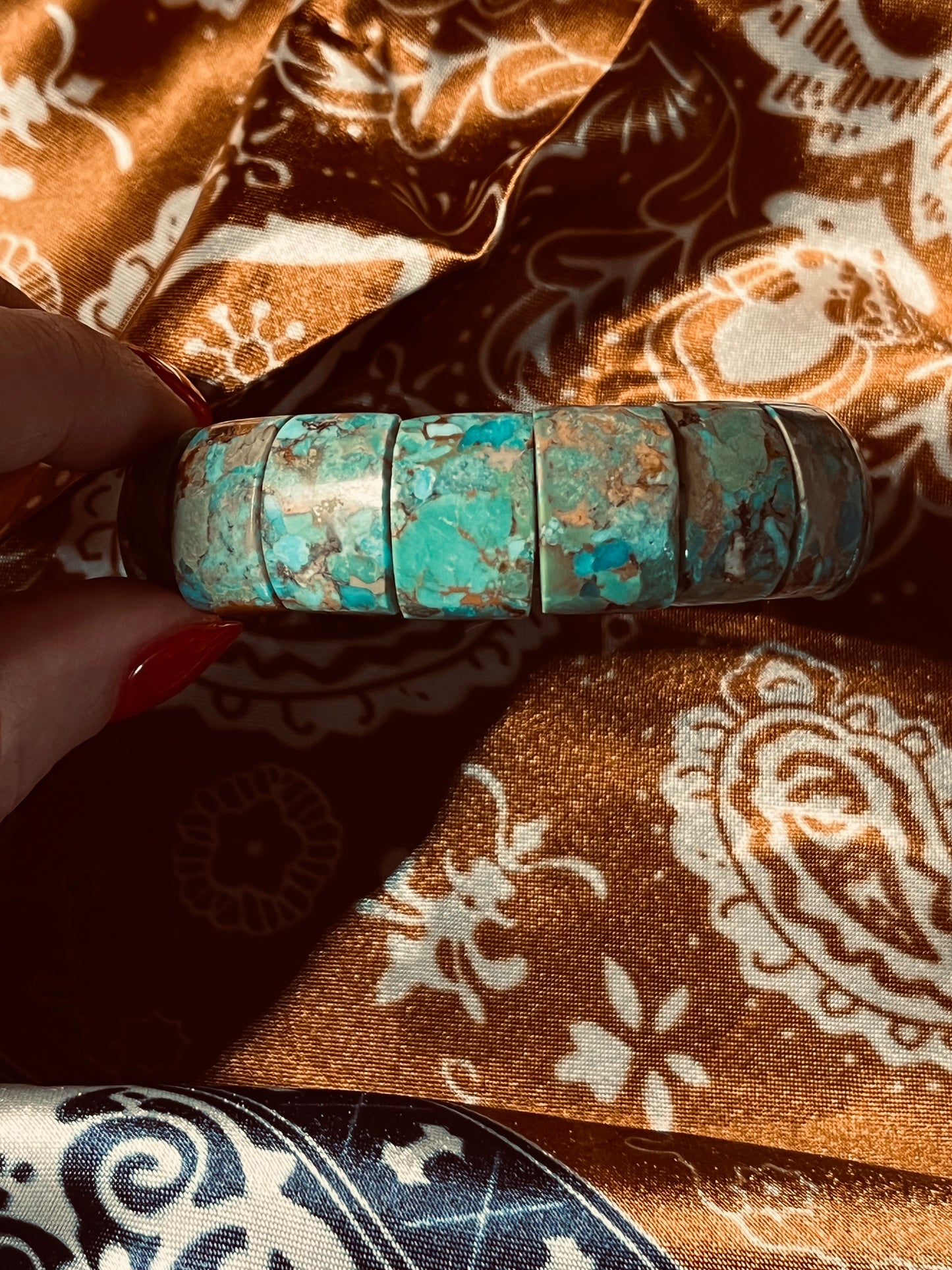 Natural Turquoise Stretch Bracelet