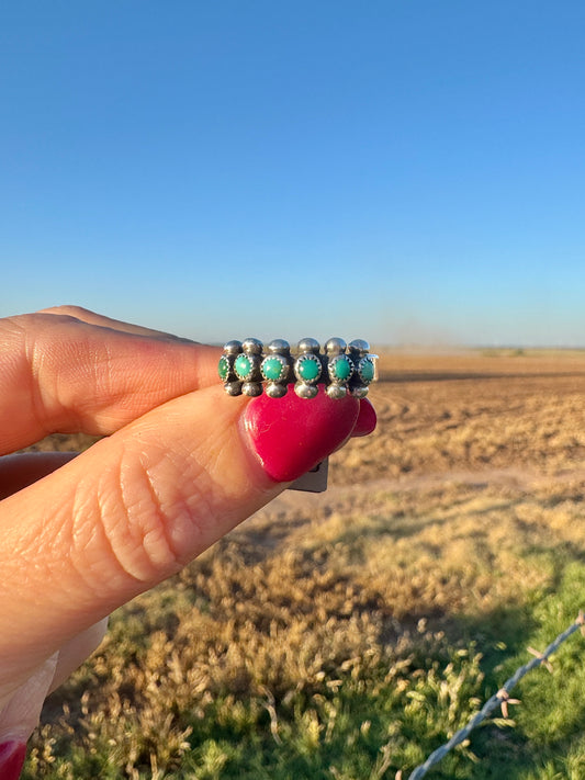 Vintage Sterling Turquoise Zuni Ring