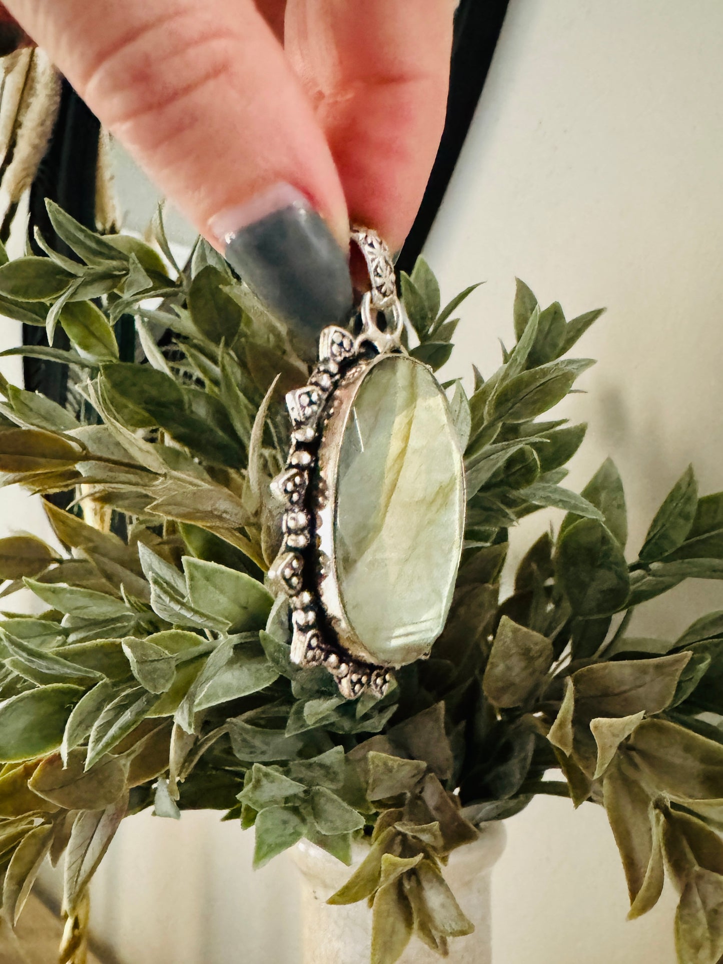 Beautiful Sterling Agate Pendant