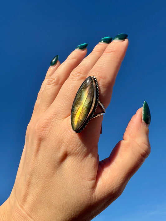 Sterling Silver Fluorite Ring