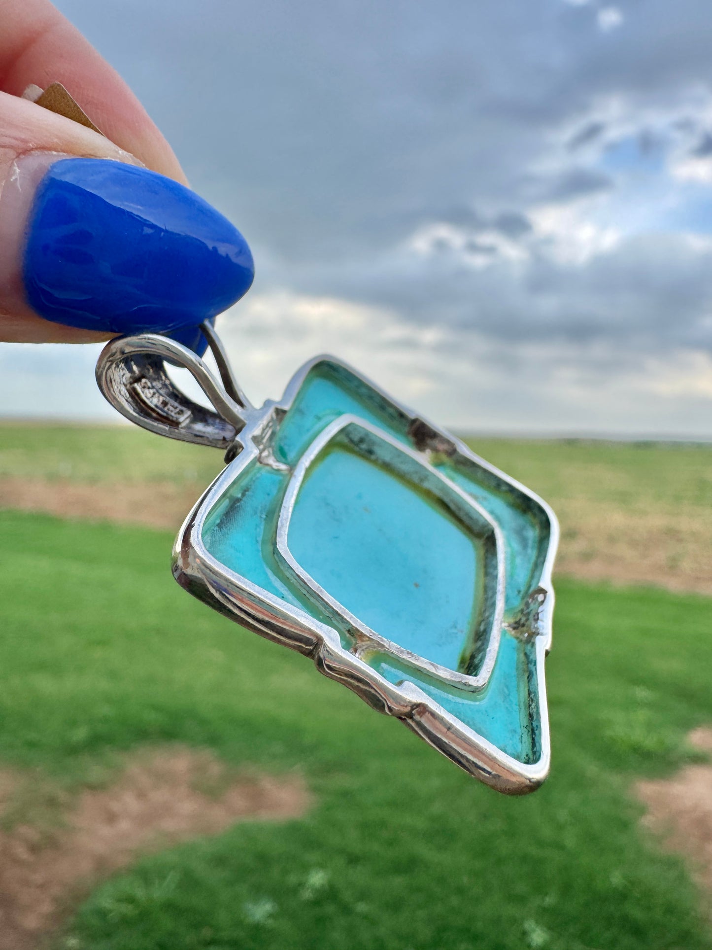 Sterling Silver Turquoise Pendant