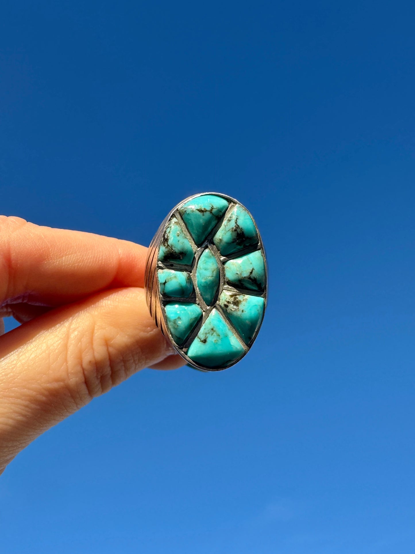 Vintage Sterling Silver Turquoise Ring