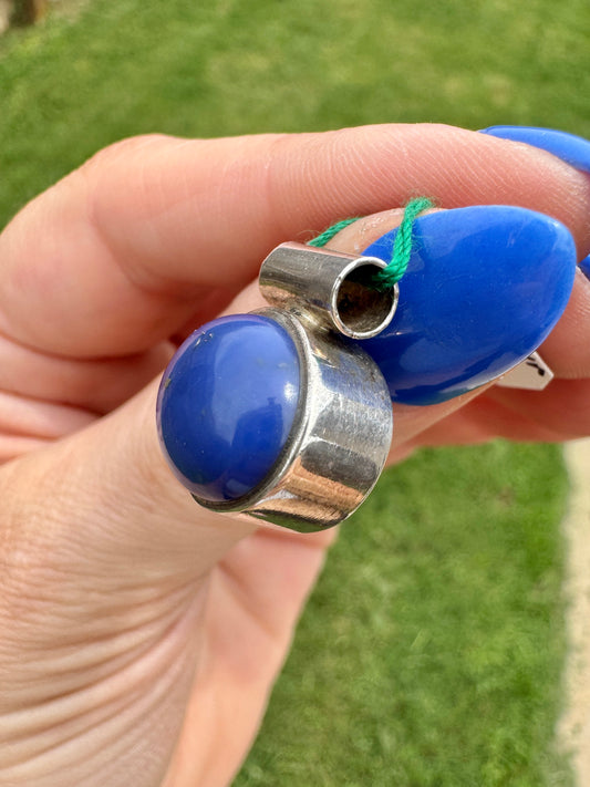 Sterling Silver Blue Lapis Pendant