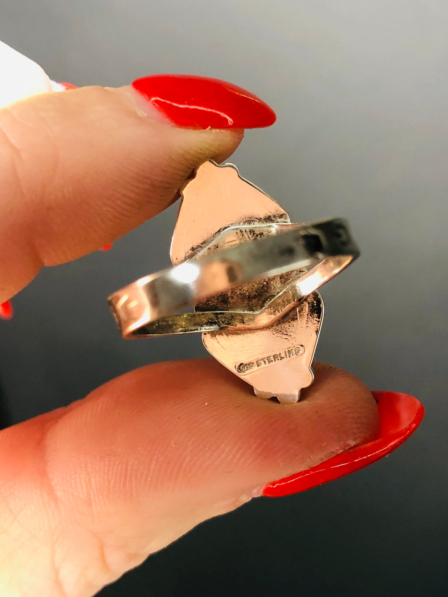 Sterling Silver Turquoise Ring Signed