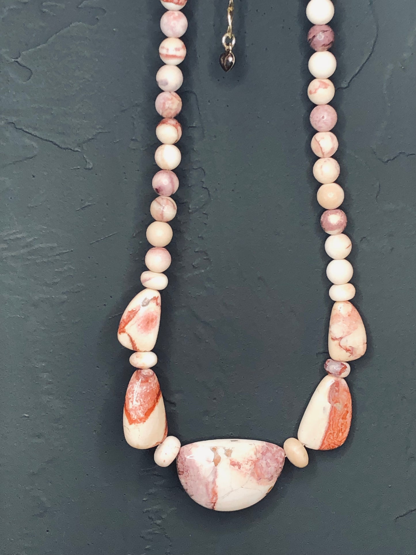 Mookaite Jasper Matching Necklace+Earring Set