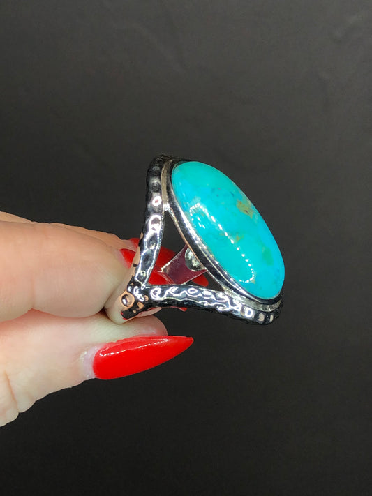 Turquoise Stainless Steel Ring