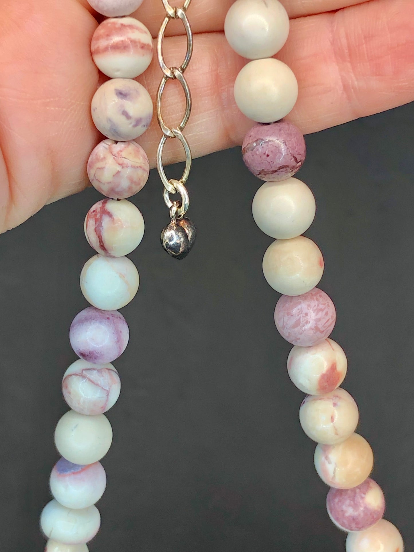 Mookaite Jasper Matching Necklace+Earring Set