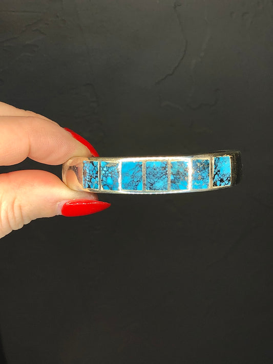 Solid Sterling Turquoise Cuff Bracelet