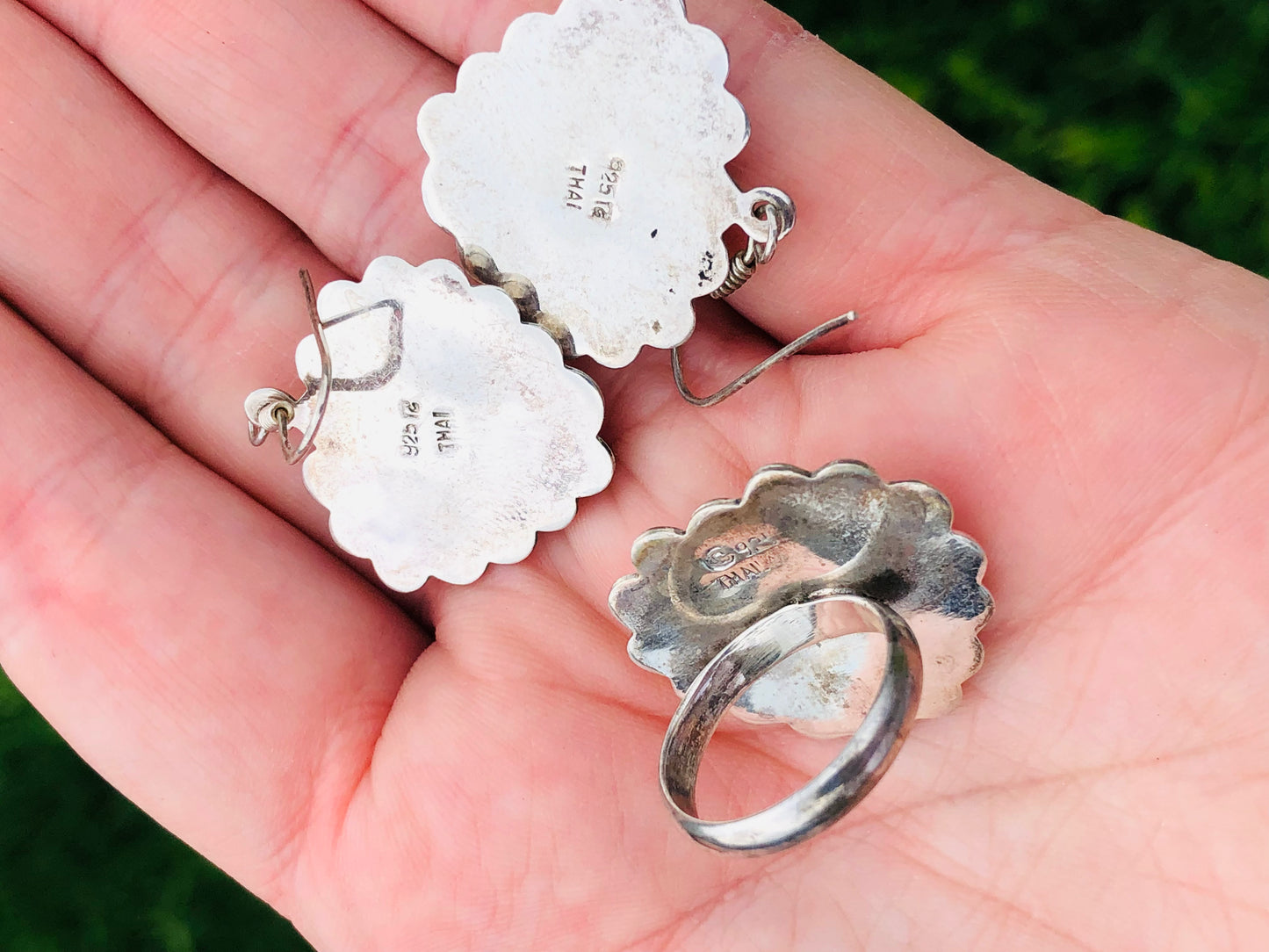 Sterling Silver Heart Matching Set