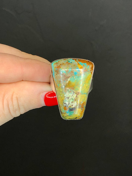 Sterling Turquoise Ring Signed