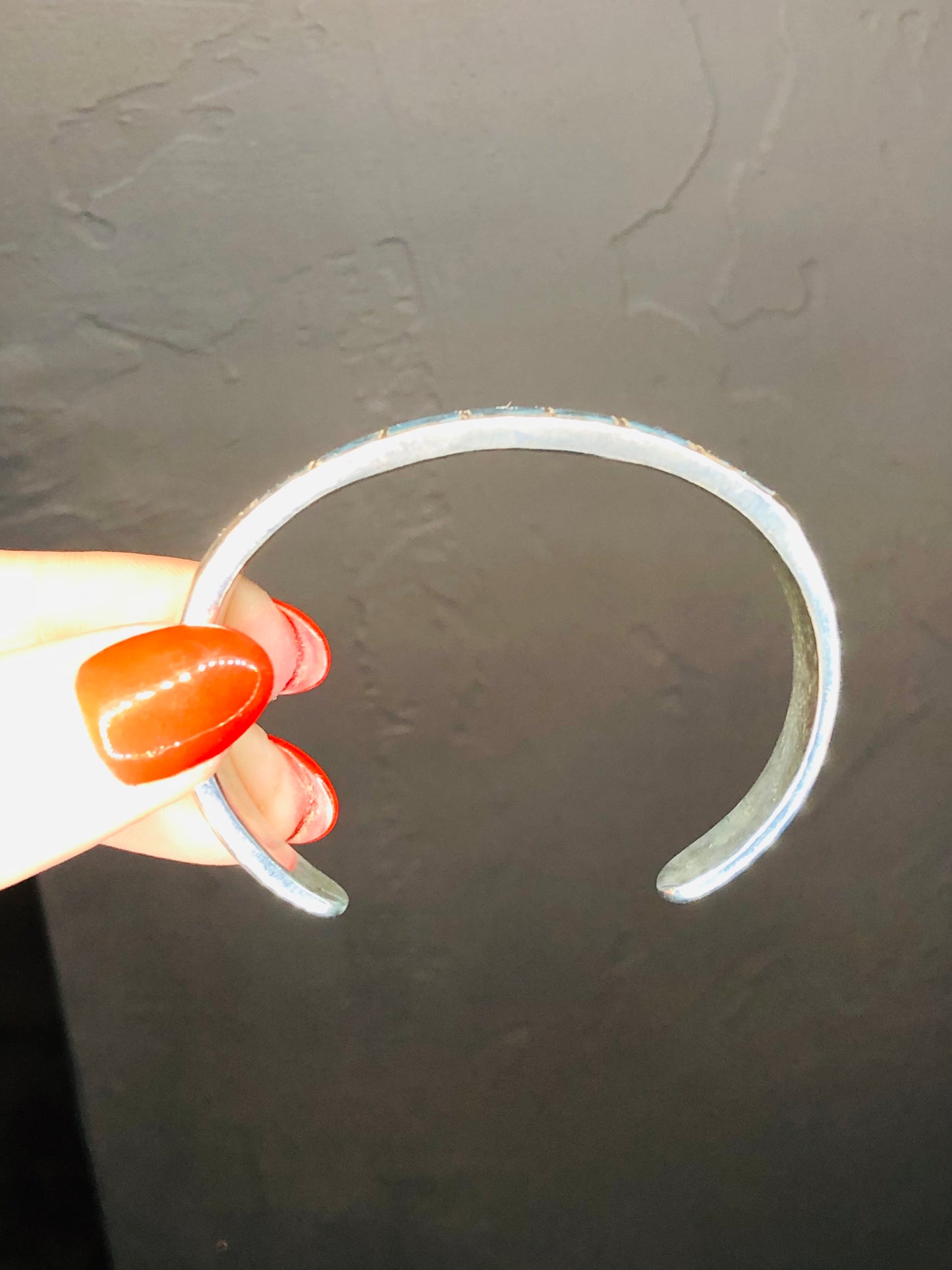 Solid Sterling Turquoise Cuff Bracelet