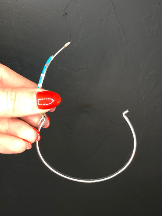 Sterling Silver Turquoise Bangle Bracelet
