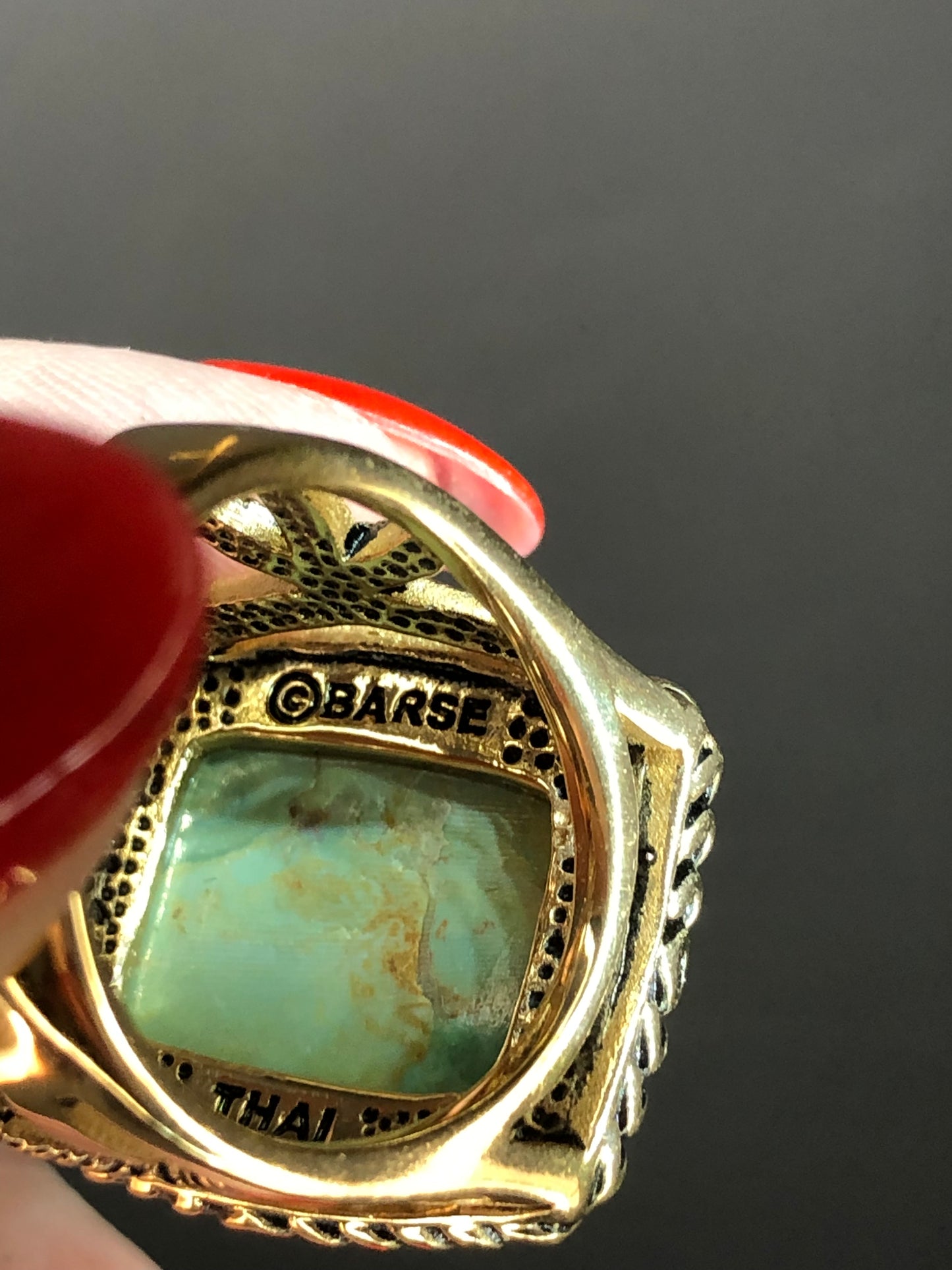 Barse Bronze Turquoise Ring