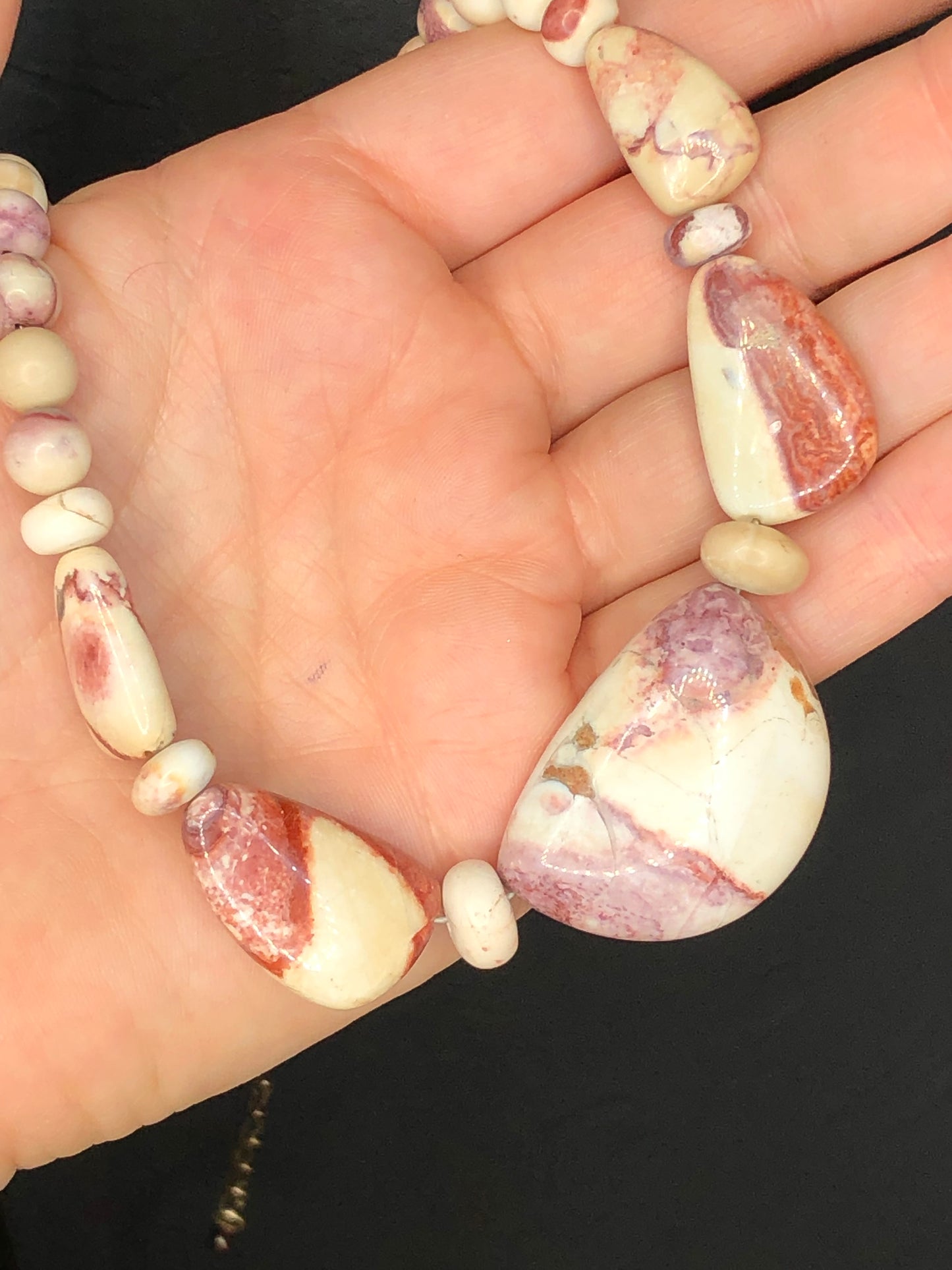 Mookaite Jasper Matching Necklace+Earring Set