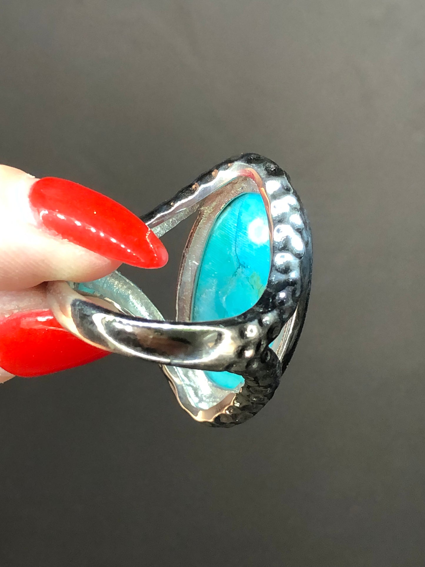 Turquoise Stainless Steel Ring