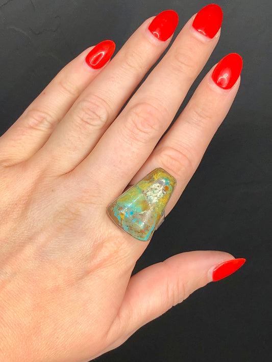 Sterling Turquoise Ring Signed