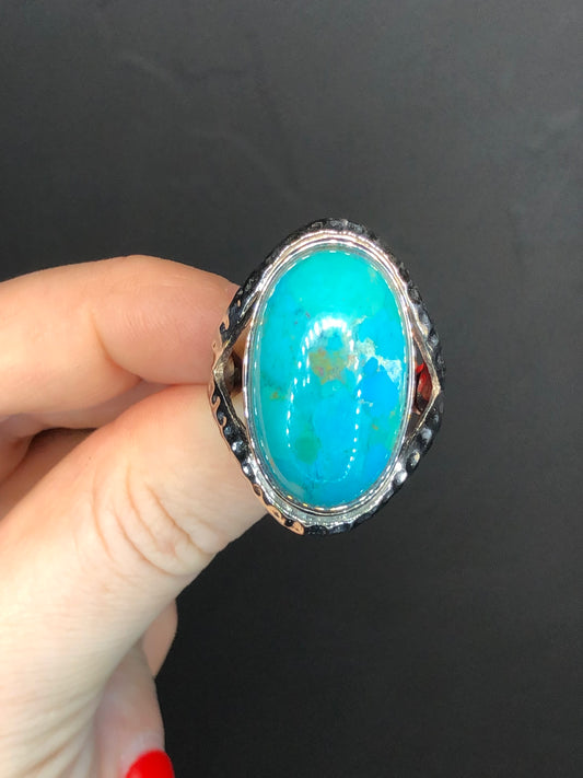 Turquoise Stainless Steel Ring