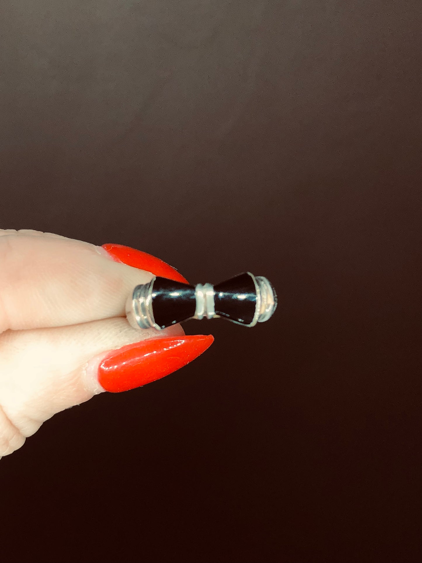 Sterling Black Onyx Bow Ring