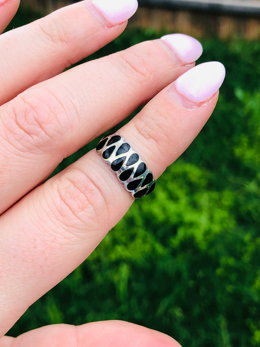 Sterling Black Onyx Ring