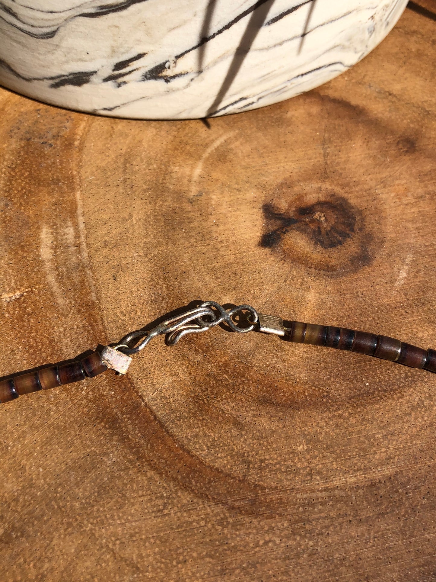 Old Vintage Pawn Turquoise Bead + Heishi Necklace