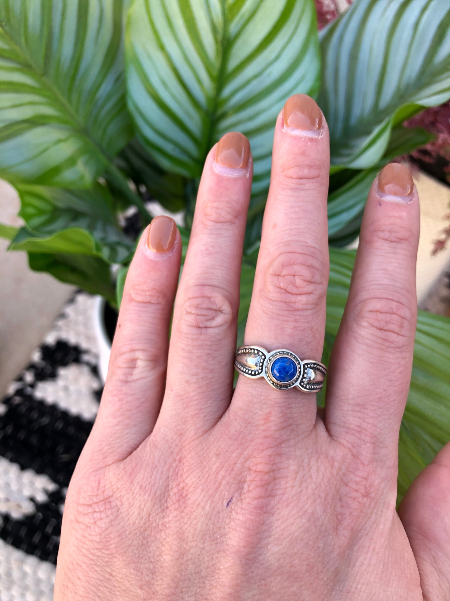 Sterling Silver Blue Lapis Ring