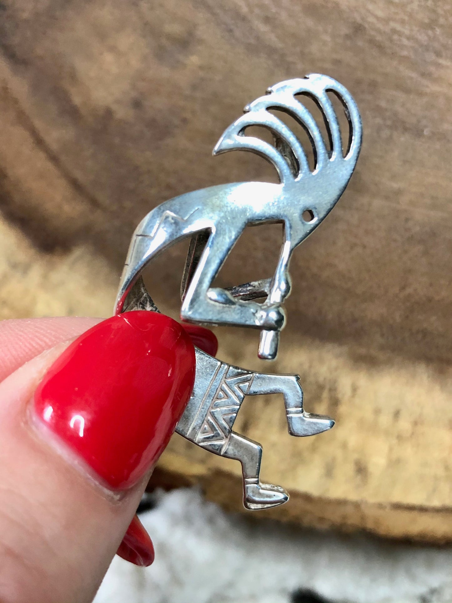 Sterling Silver Native American Kokopelli Pendant