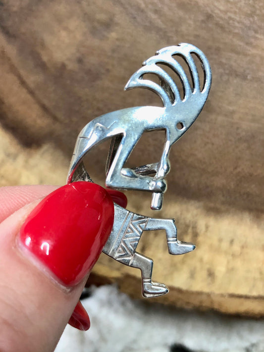Sterling Silver Native American Kokopelli Pendant