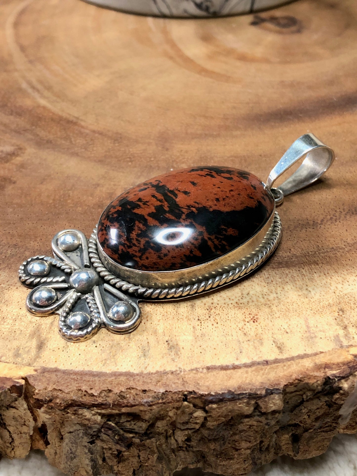 Sterling Silver Agate Pendant