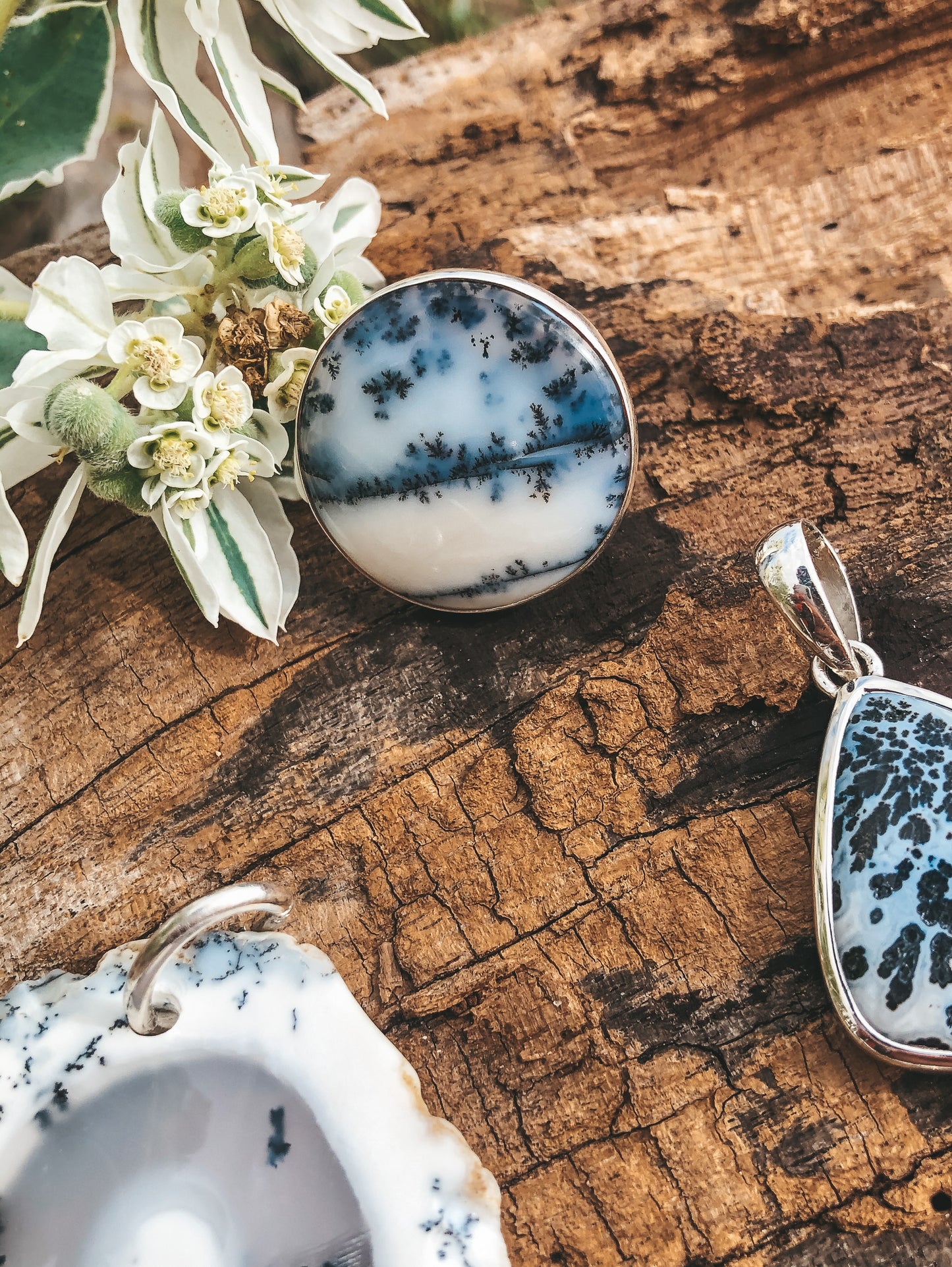 New Dreamy Agate Adjustable Ring