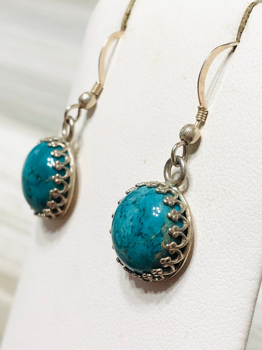 Sterling Silver and Turquoise Earrings