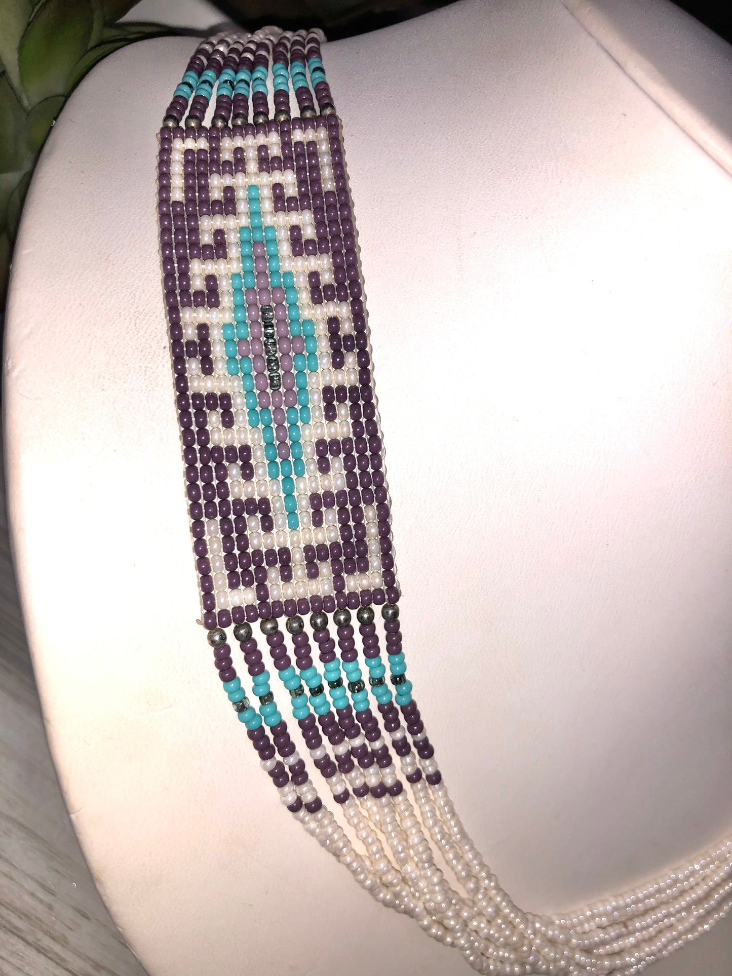 Native American Handmade Heishi + Beaded Necklace