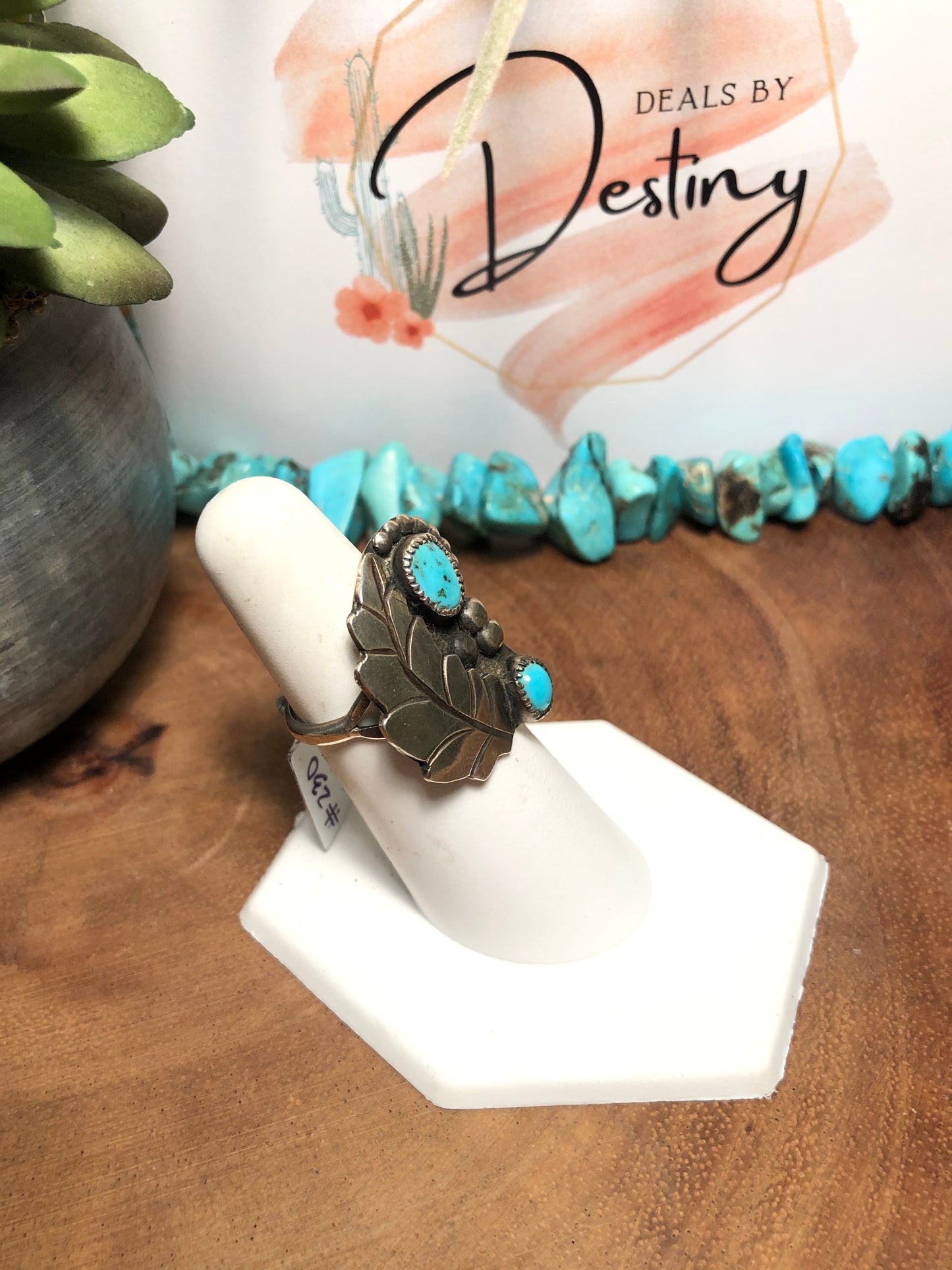 Vintage Sterling Silver Turquoise Ring